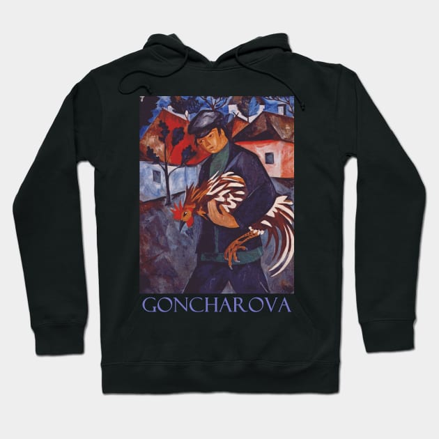 Boy with Rooster by Natalia Goncharova Hoodie by Naves